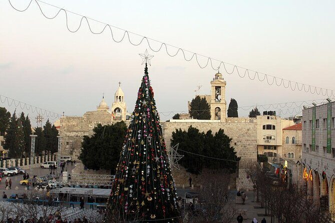 2024 Israel Christmas Holy Land Tour - Bethlehem Midnight Mass - Christmas Eve in Bethlehem’s Manger Square: the emotional centerpiece