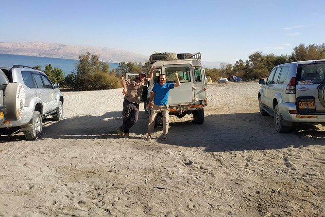 4WD St. George's Monastery Jordan Baptize Dead Sea adventure tour - Qasr al-Yahud: the Jordan river baptism site east of Jericho