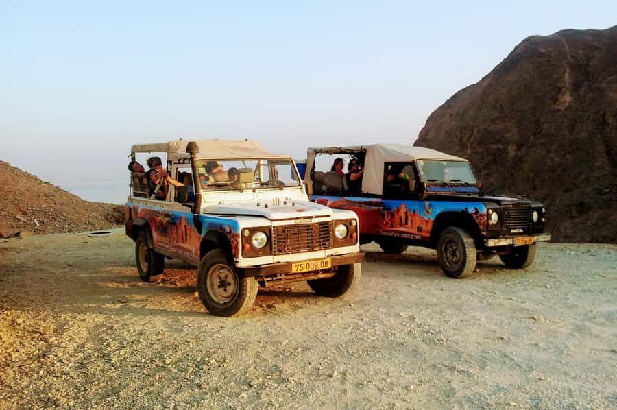 Eilat Mountains: Sunset Jeep Adventure to Mount Joash - The Tea and Snack Stop: Labane Cheese, Pita, and Warm Cup Comfort